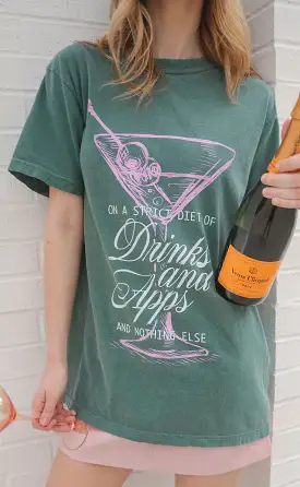 friday + saturday: drinks and apps t shirt