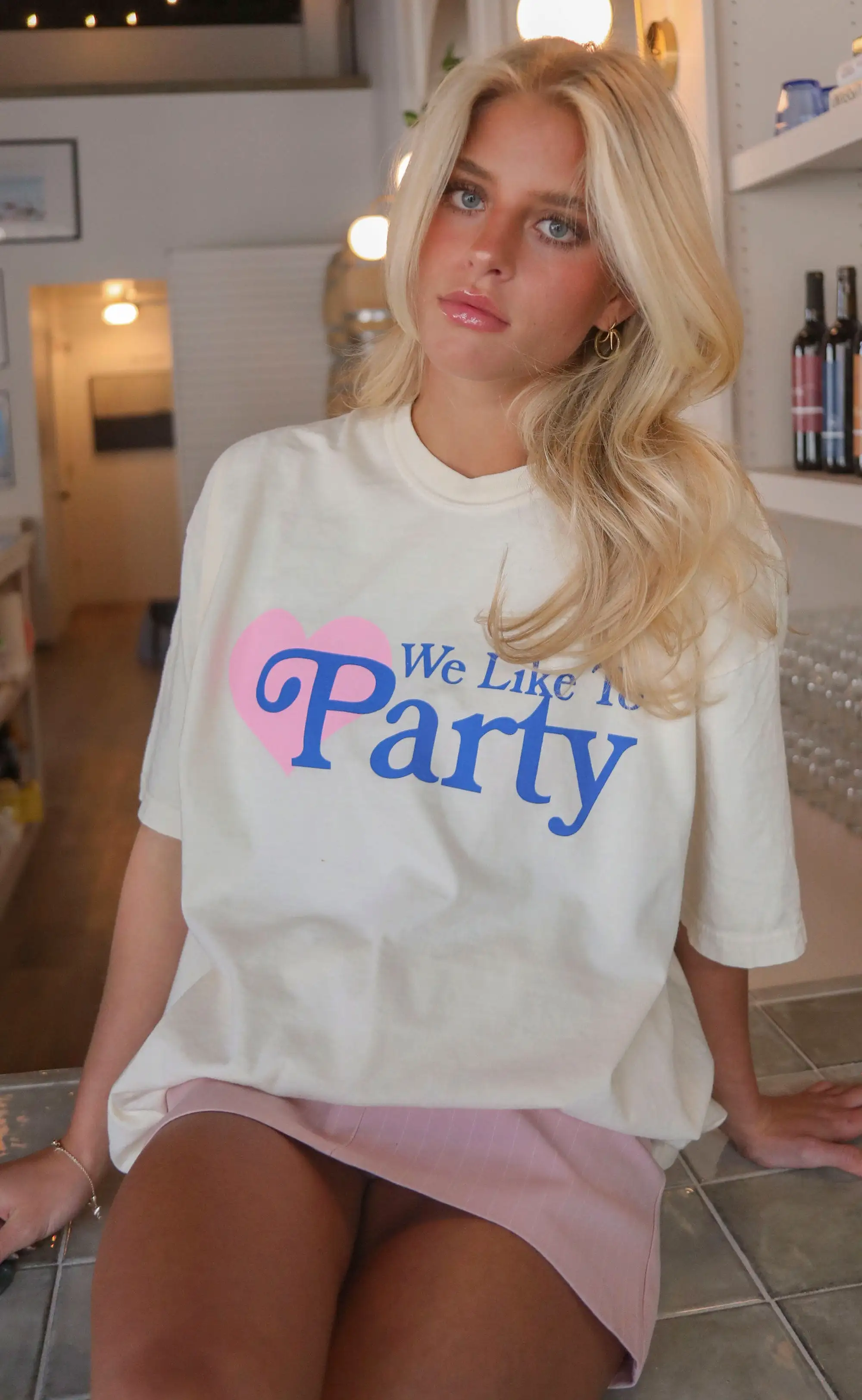 friday + saturday: we like to party heart t shirt