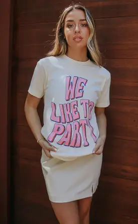 friday + saturday: we like to party t shirt