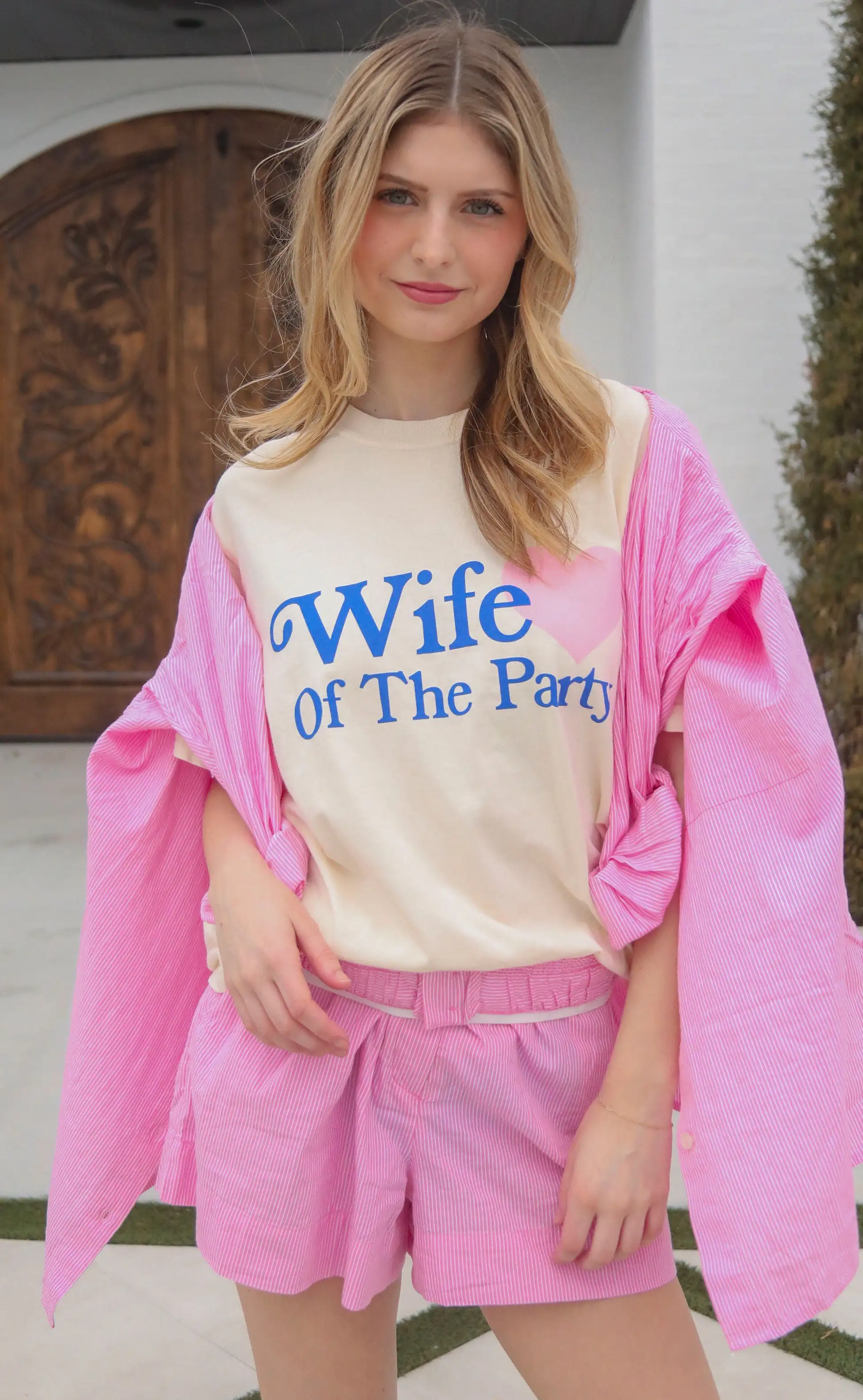 friday + saturday: wife of the party heart t shirt