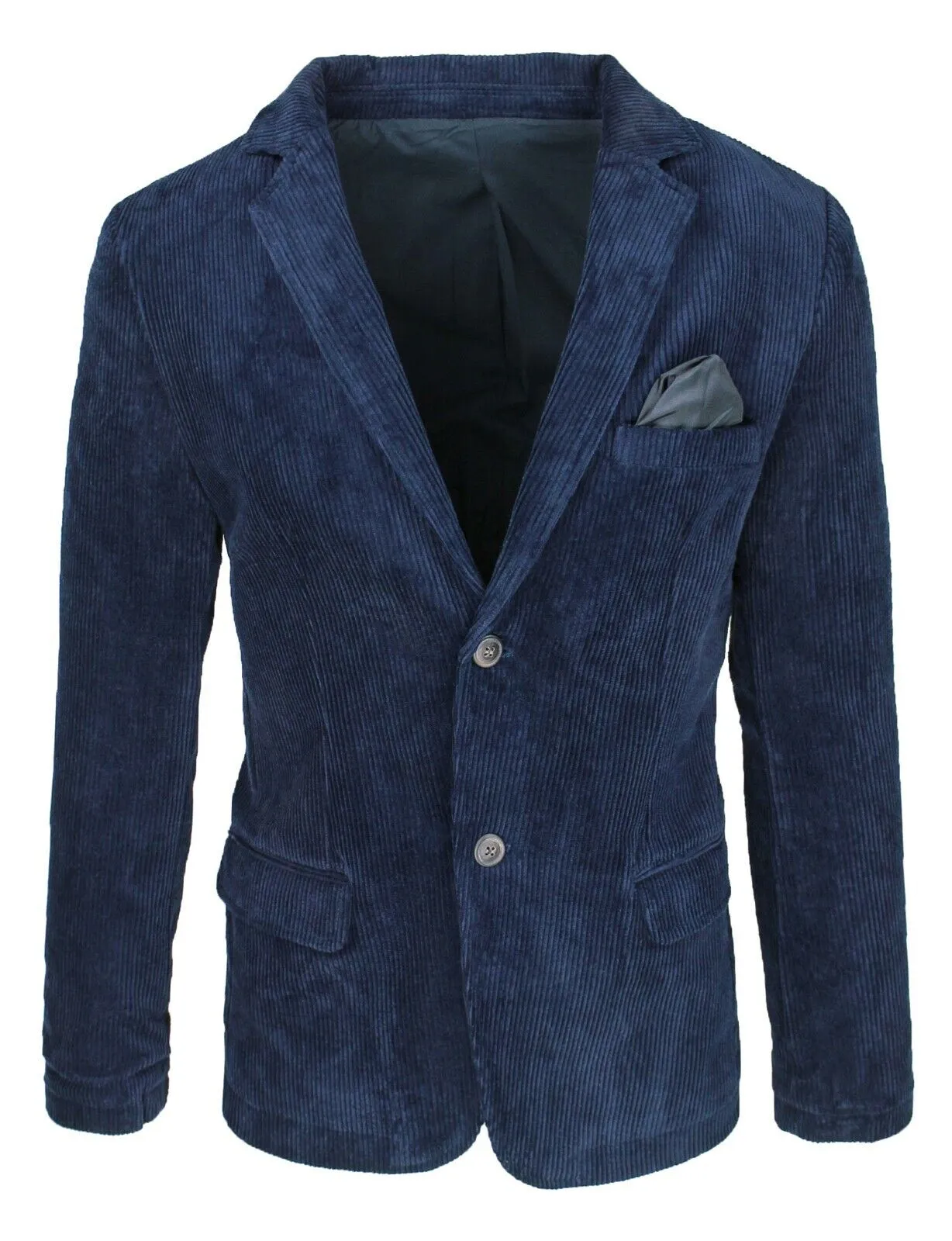 Giacca uomo invernale Class blu in velluto Blazer autunno inverno casual