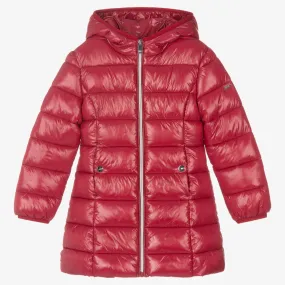 Girls Red Puffer Coat