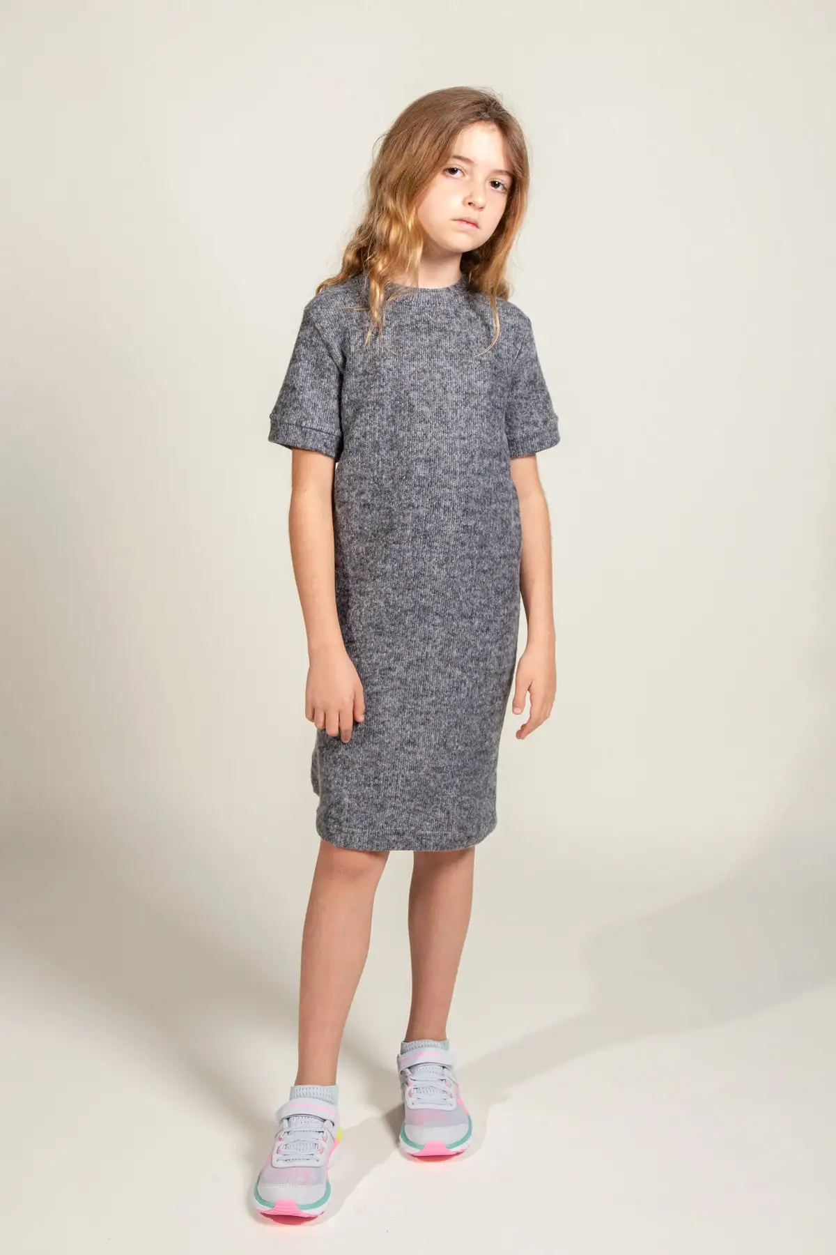 Girl's Soft Knit Dress