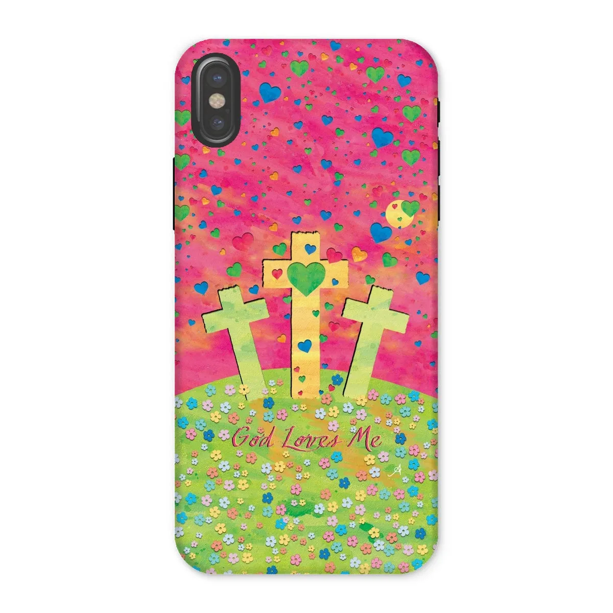 God Loves Me Amanya Design Tough Phone Case