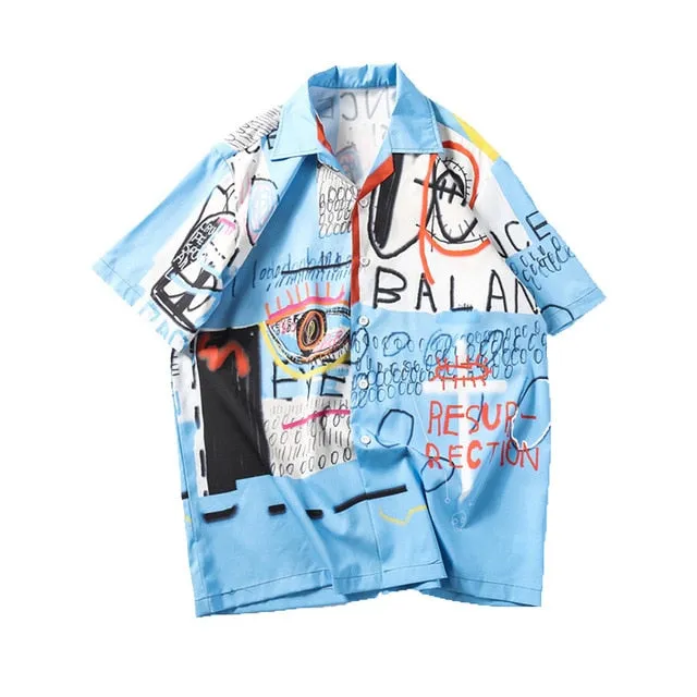 GRAFFITI BUTTON SHIRT