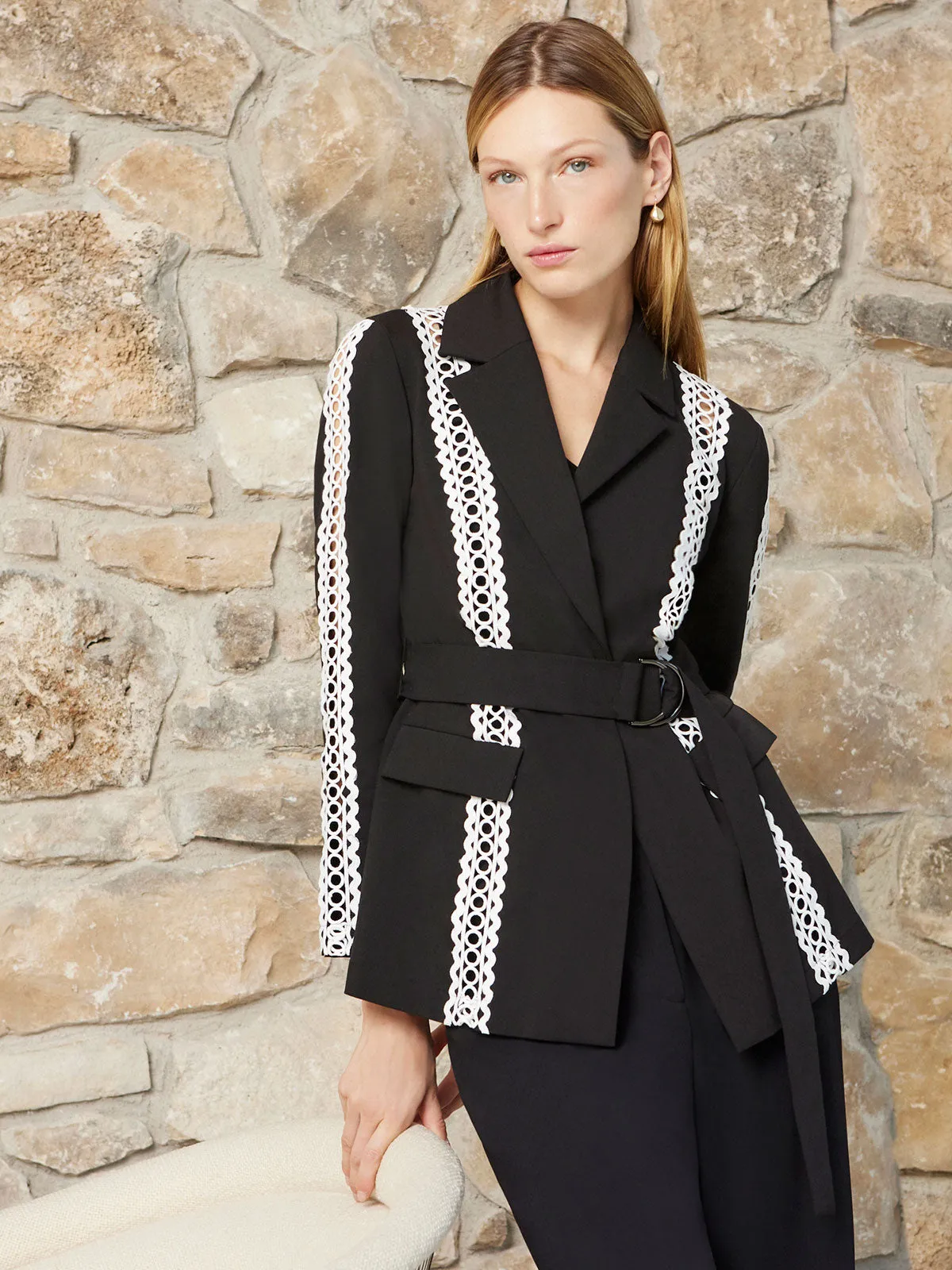 Heritage Fit Jacket - Eyelet Trim Woven Twill