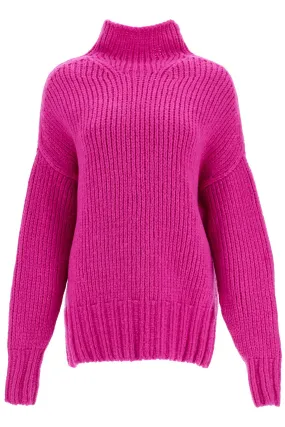 high-neck wool sweater