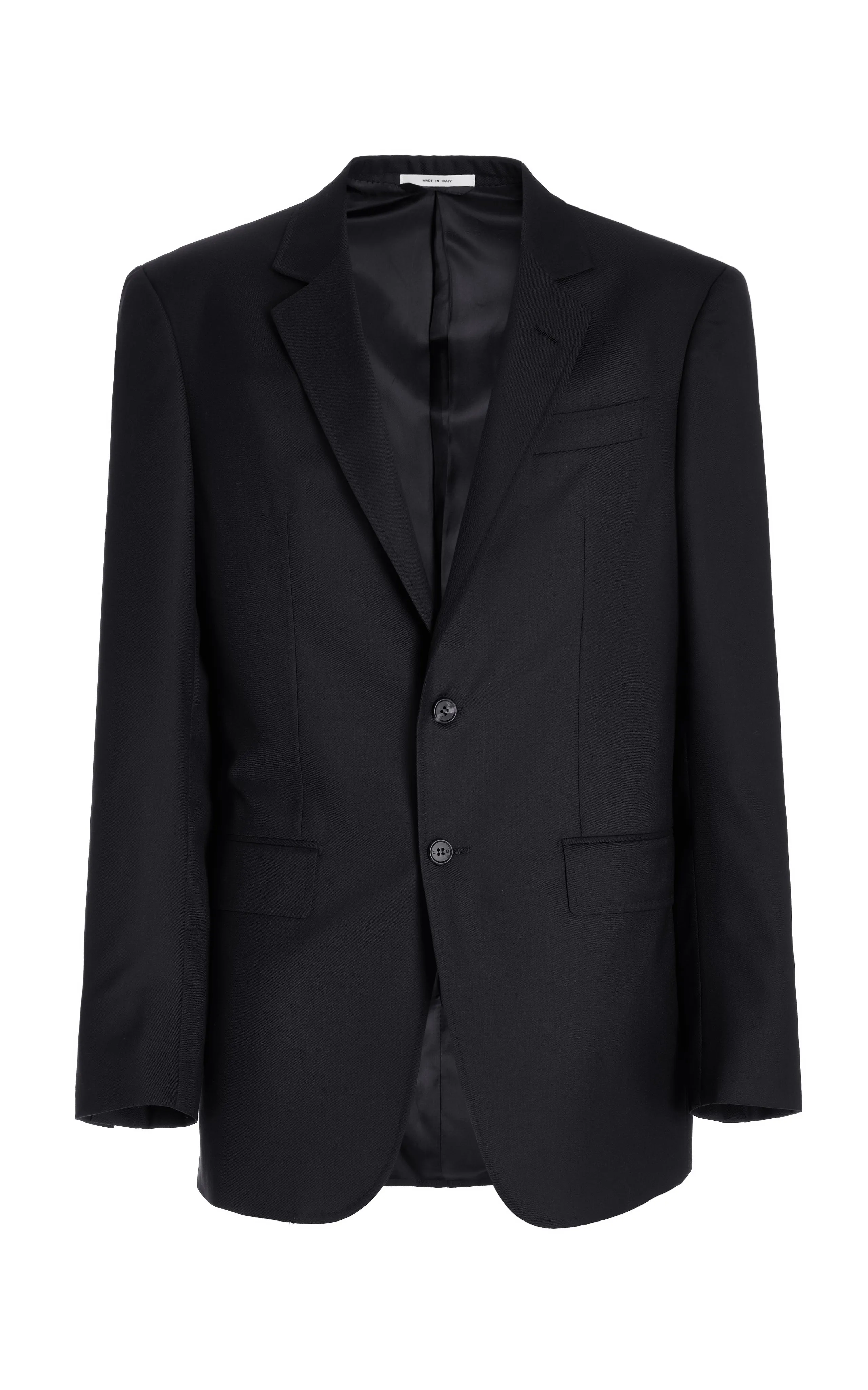 Irving Jacket in Black Virgin Wool