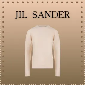 Jil Sander  |Casual Style Wool Elegant Style V-neck & Crew neck