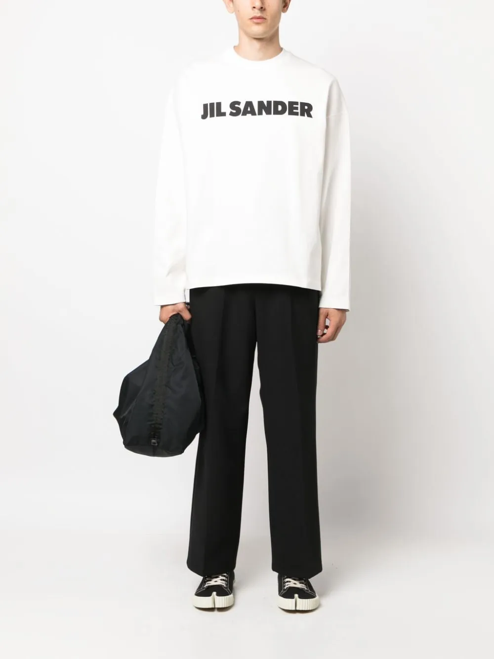 Jil Sander Sweat en coton à logo imprimé