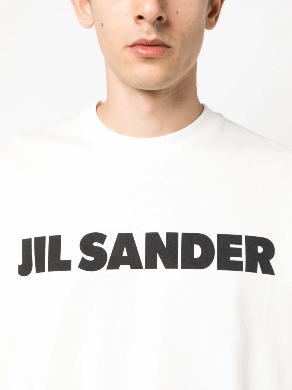 Jil Sander Sweat en coton à logo imprimé