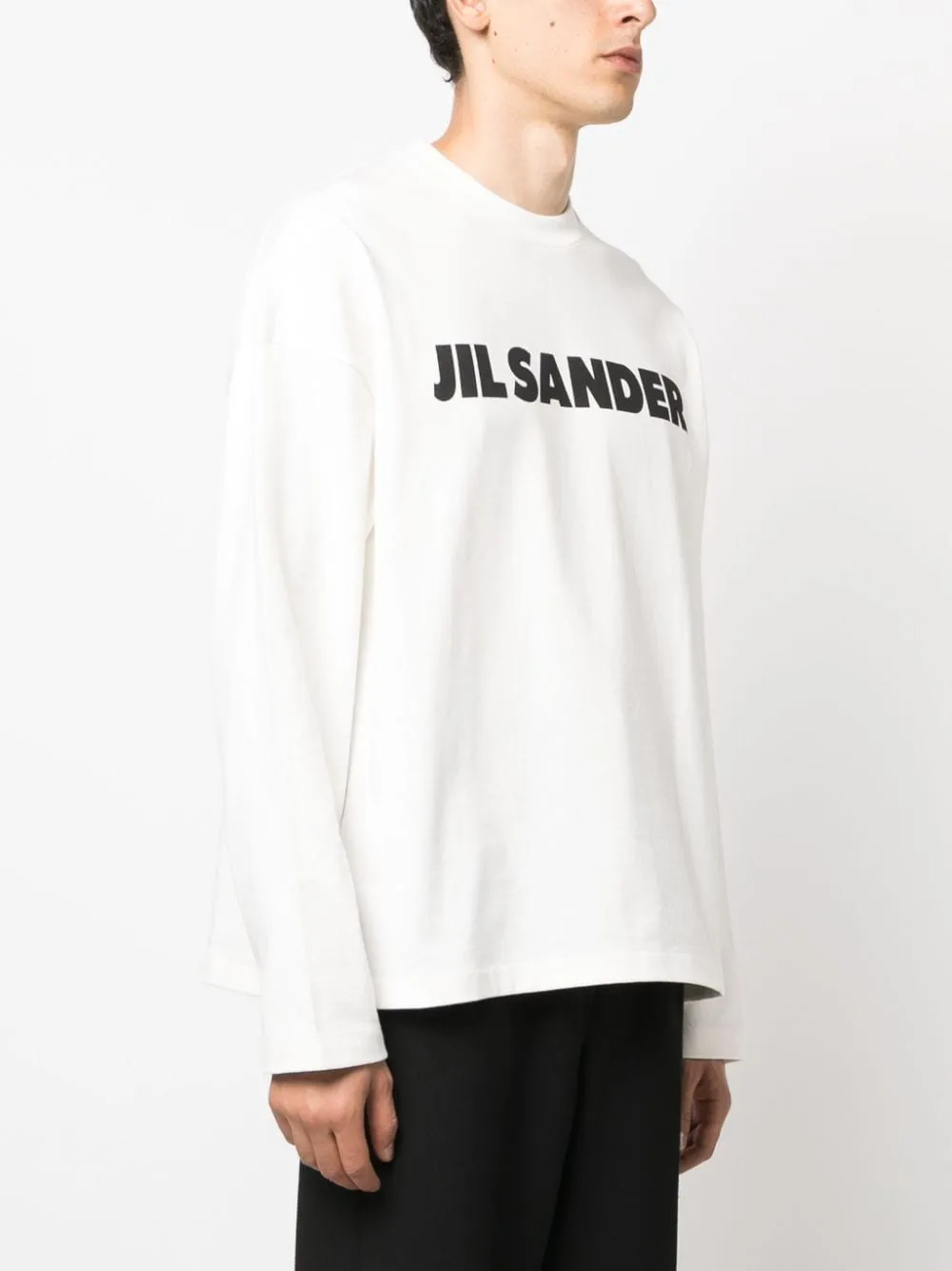 Jil Sander Sweat en coton à logo imprimé