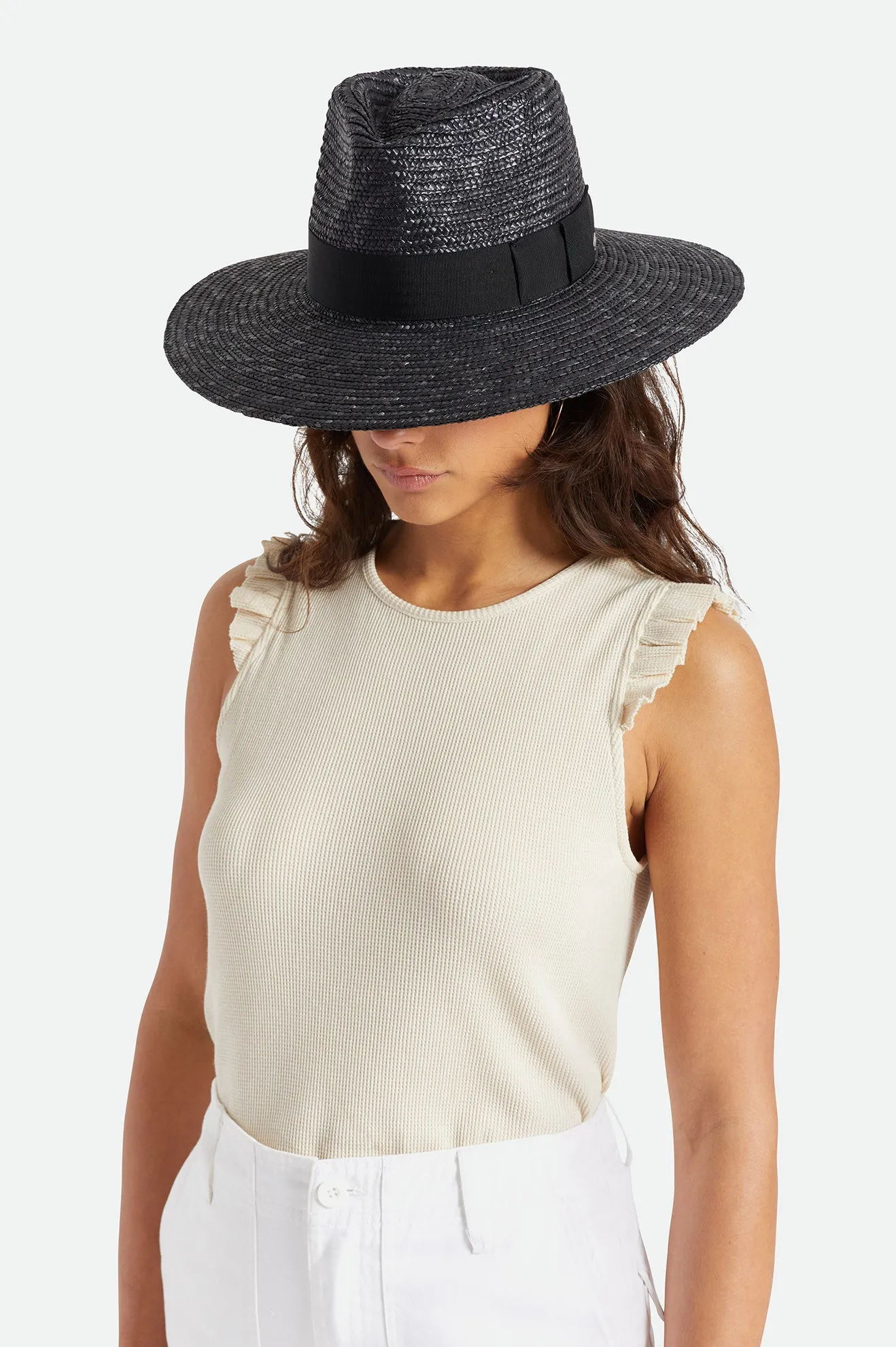 Joanna Short Brim Hat - Black