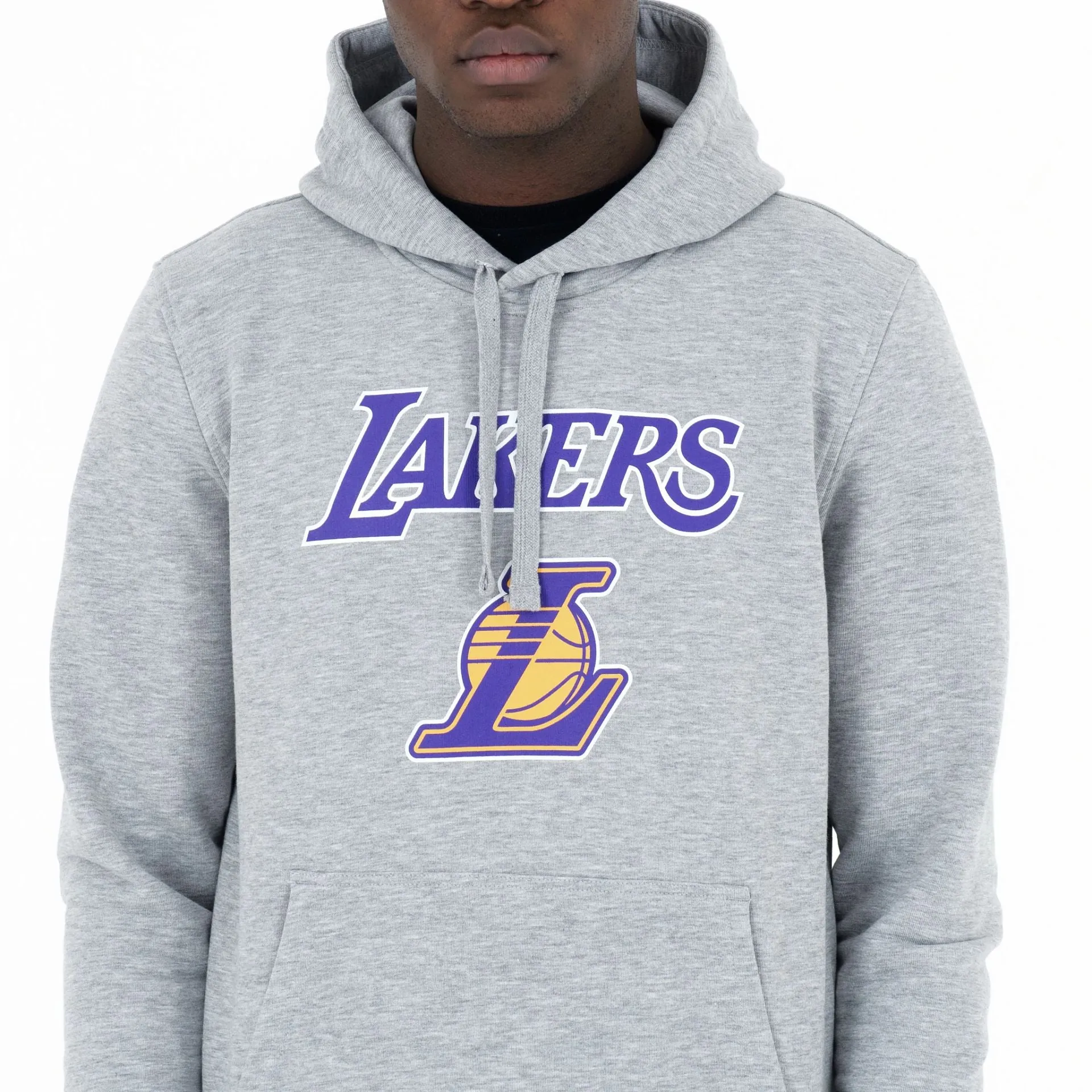 LA Lakers NBA Regular Grey Pullover Hoodie