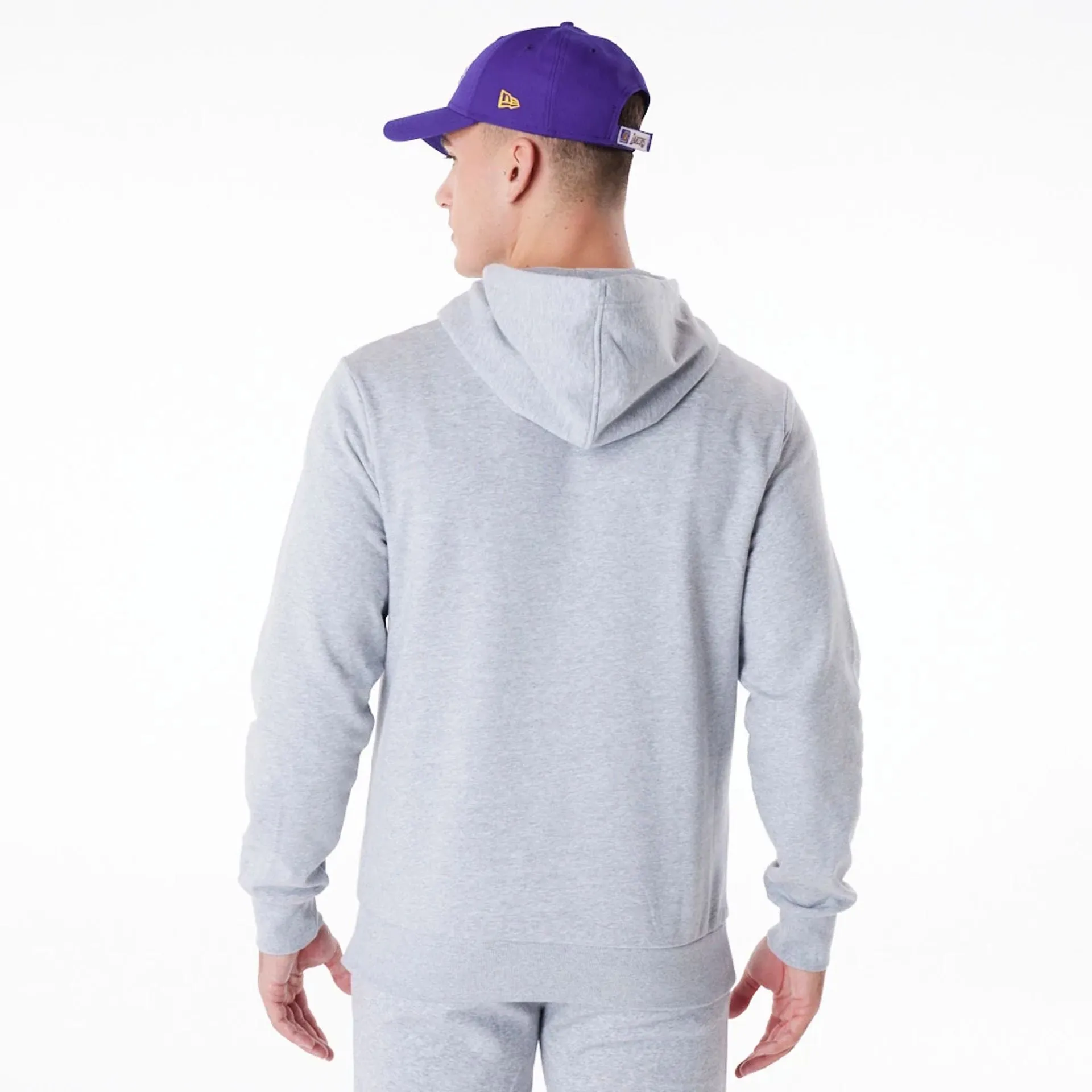 LA Lakers NBA Regular Grey Pullover Hoodie