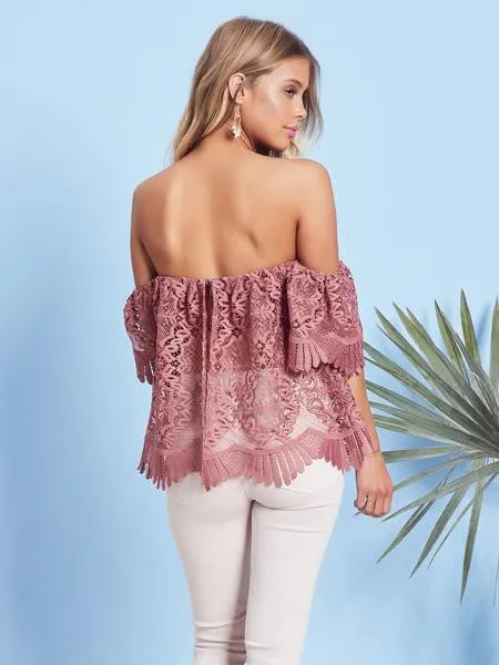 Lovers + Friends Life's A Beach Top Mauve