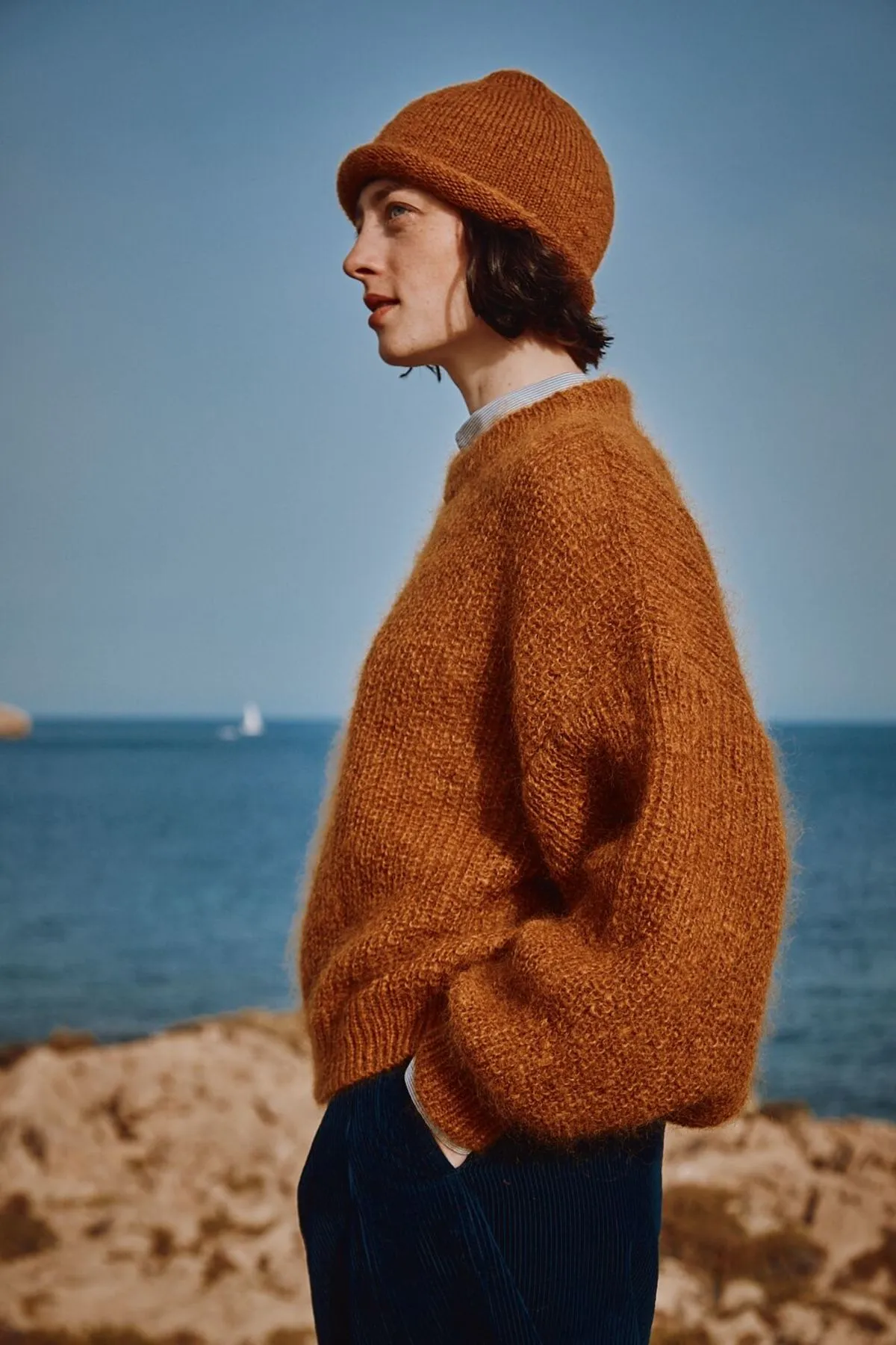 LUCIE Wool Sweater - Orange