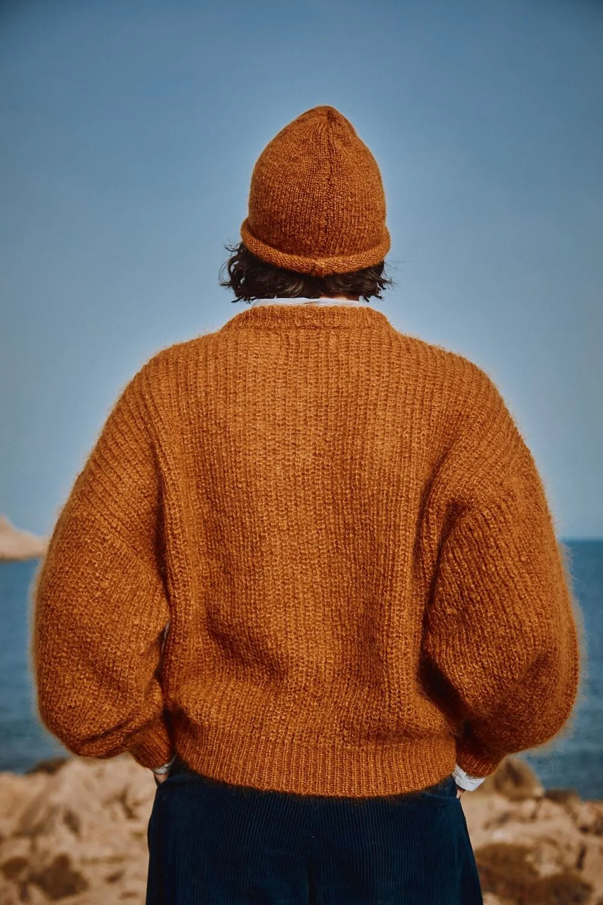 LUCIE Wool Sweater - Orange