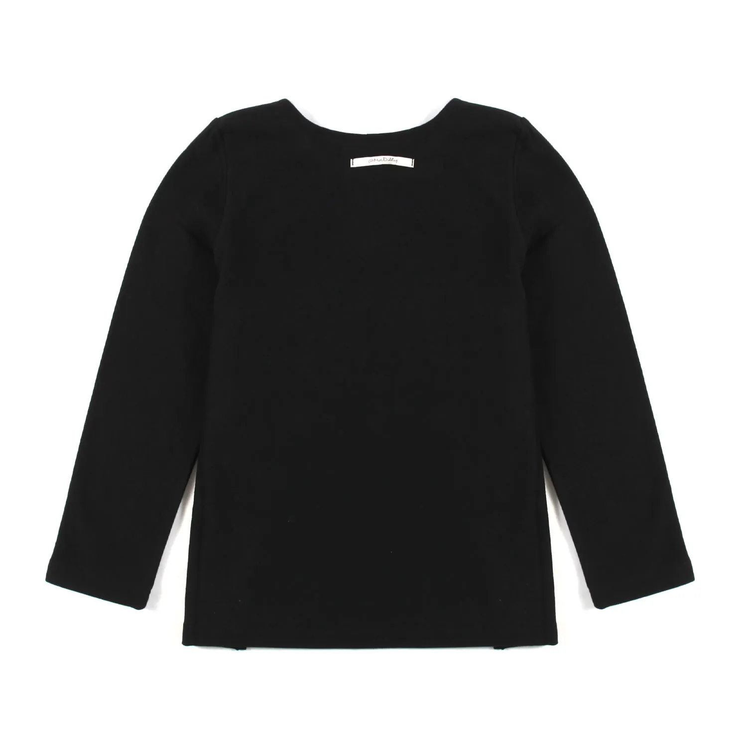 Madilly Black Long Sleeve T-Shirt For Girls