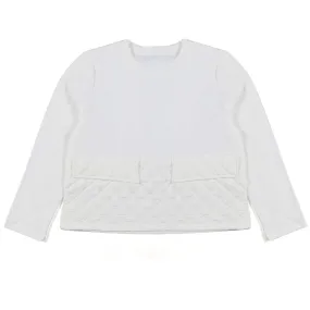 Madilly White Claudia T-Shirt For Girls