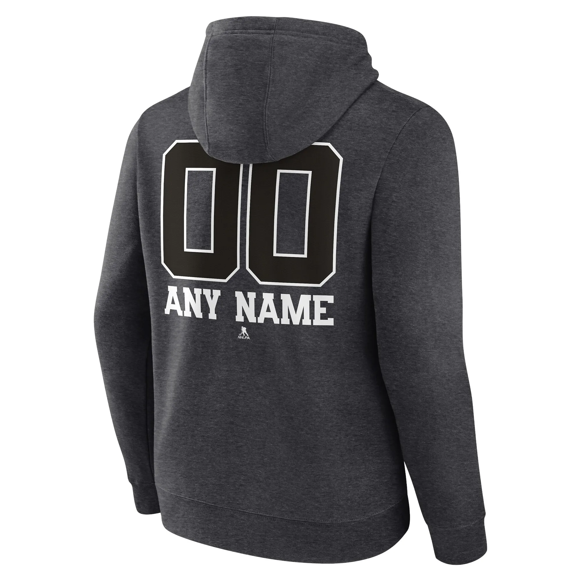 Men's Buffalo Sabres Charcoal Monochrome Personalized Name & Number Pullover Hoodie