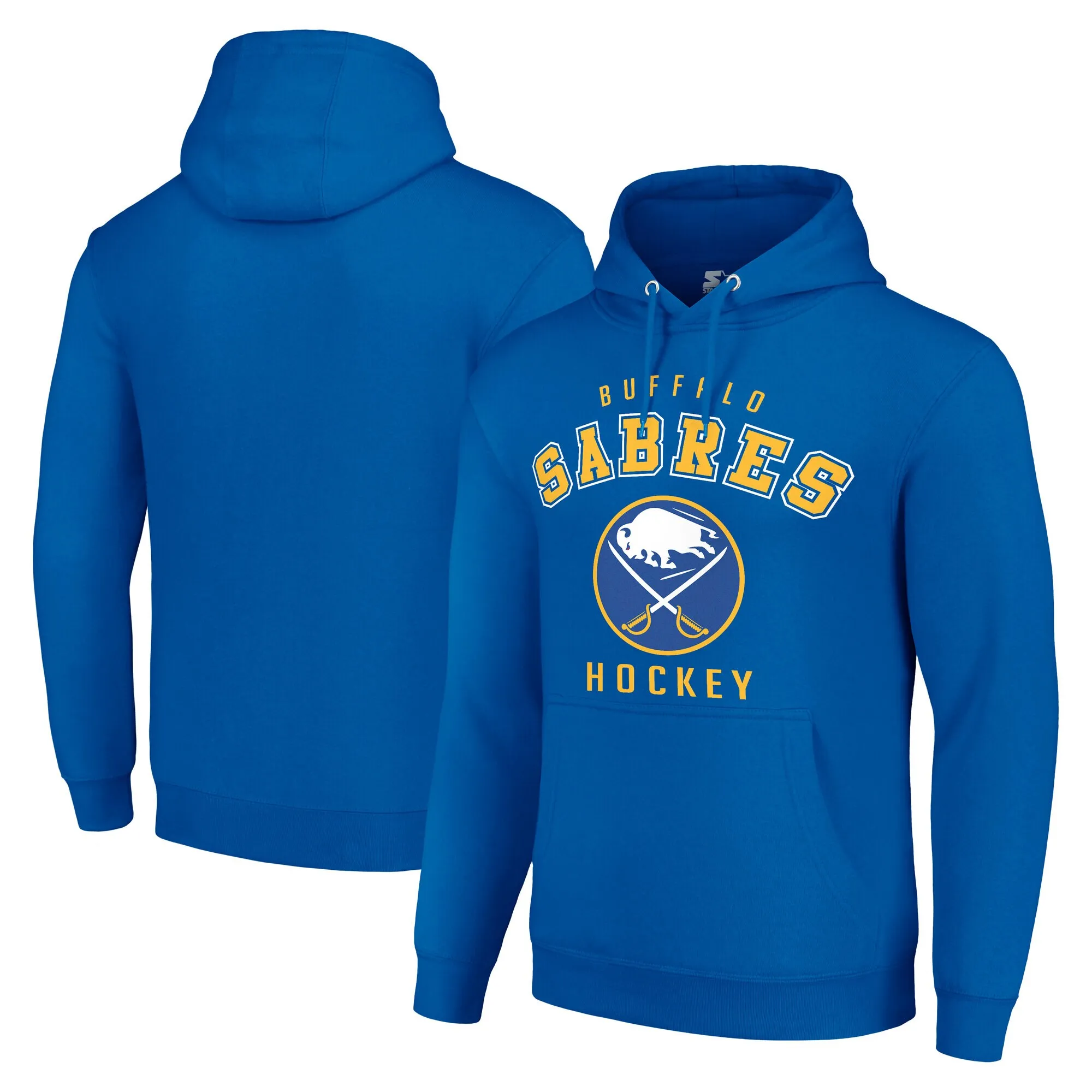 Men's Buffalo Sabres Starter Royal  Logo Pullover Hoodie