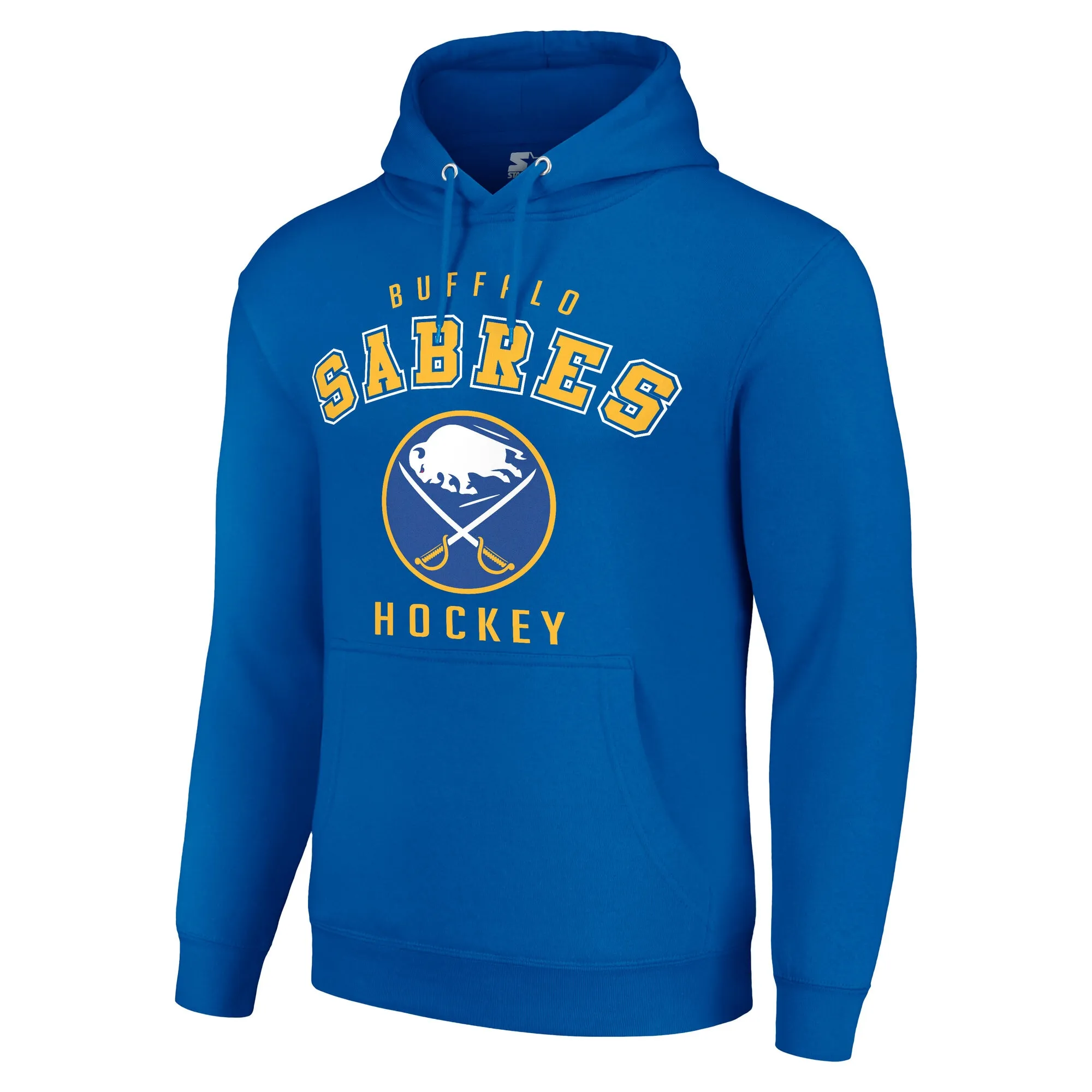 Men's Buffalo Sabres Starter Royal  Logo Pullover Hoodie