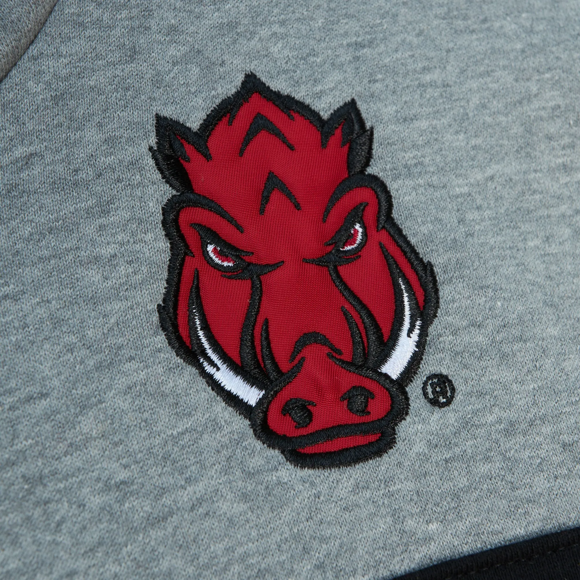 Men's Mitchell & Ness Crimson Arkansas Razorbacks Head Coach Pullover Hoodie