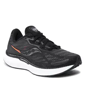 Mens Saucony Triumph 19 - Running Shoes Black/White