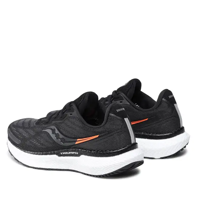 Mens Saucony Triumph 19 - Running Shoes Black/White