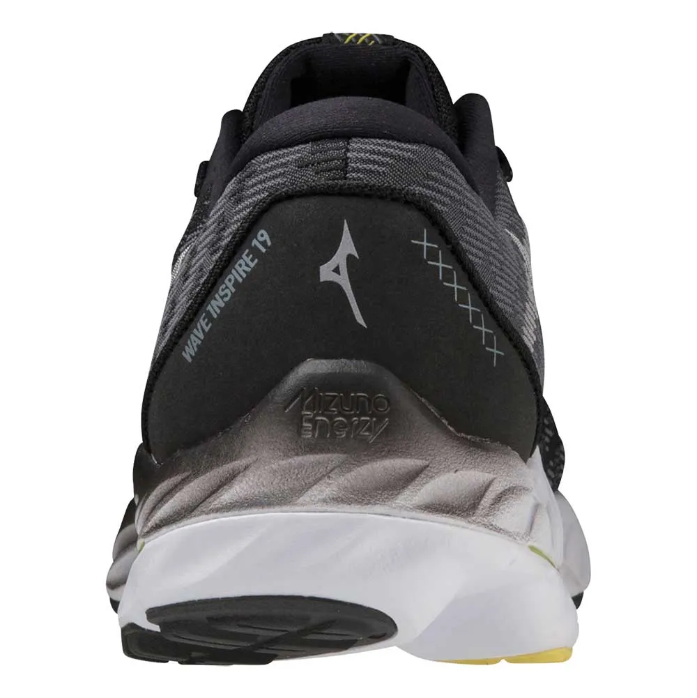 Men's Wave Inspire 19 SSW Running Shoe- Black/Nimbus Cloud- Regular (D)