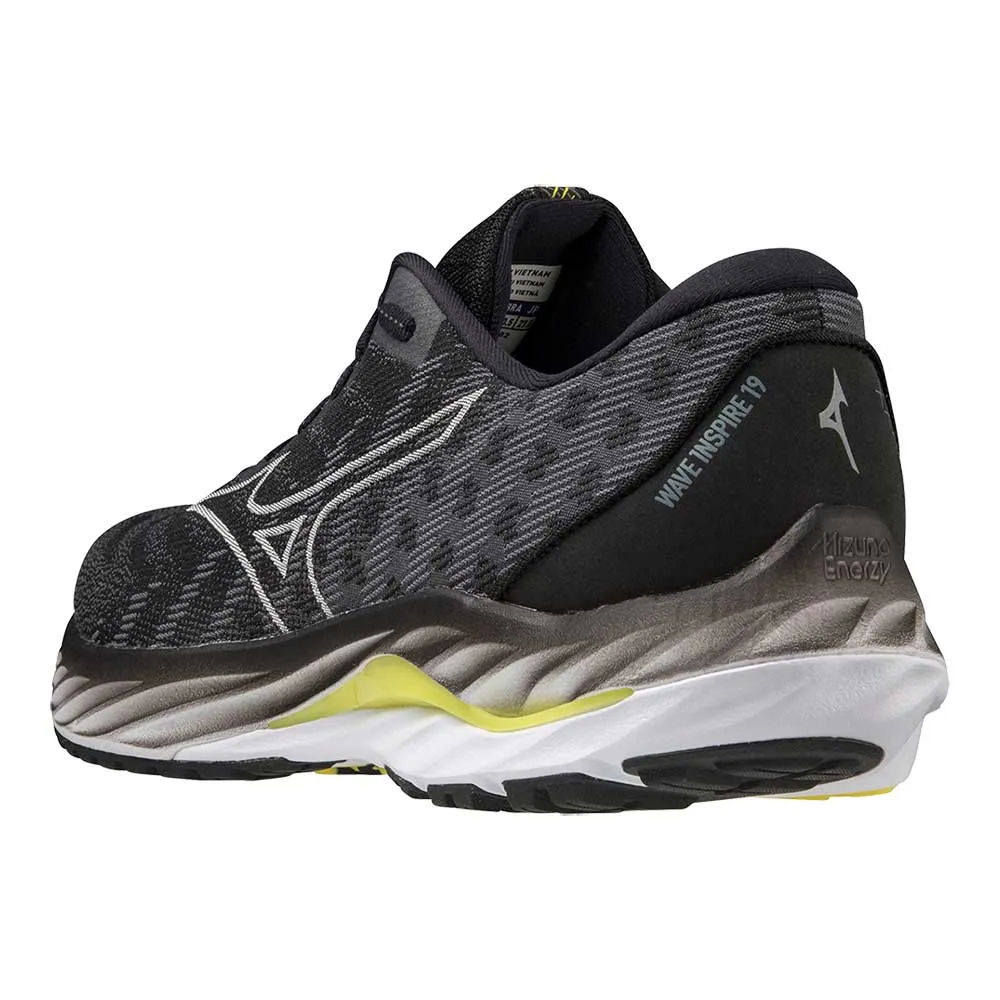 Men's Wave Inspire 19 SSW Running Shoe- Black/Nimbus Cloud- Regular (D)