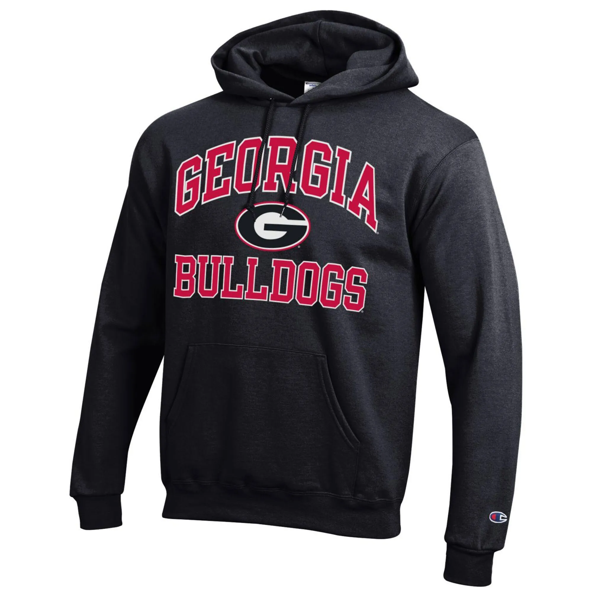 Men's Champion Black Georgia Bulldogs High Motor Pullover Hoodie