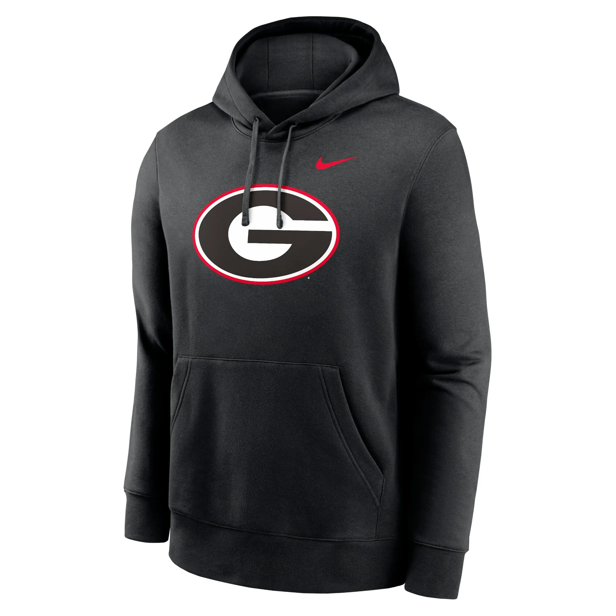 Men's Nike Black Georgia Bulldogs Primetime Evergreen Club Fleece Pullover Hoodie