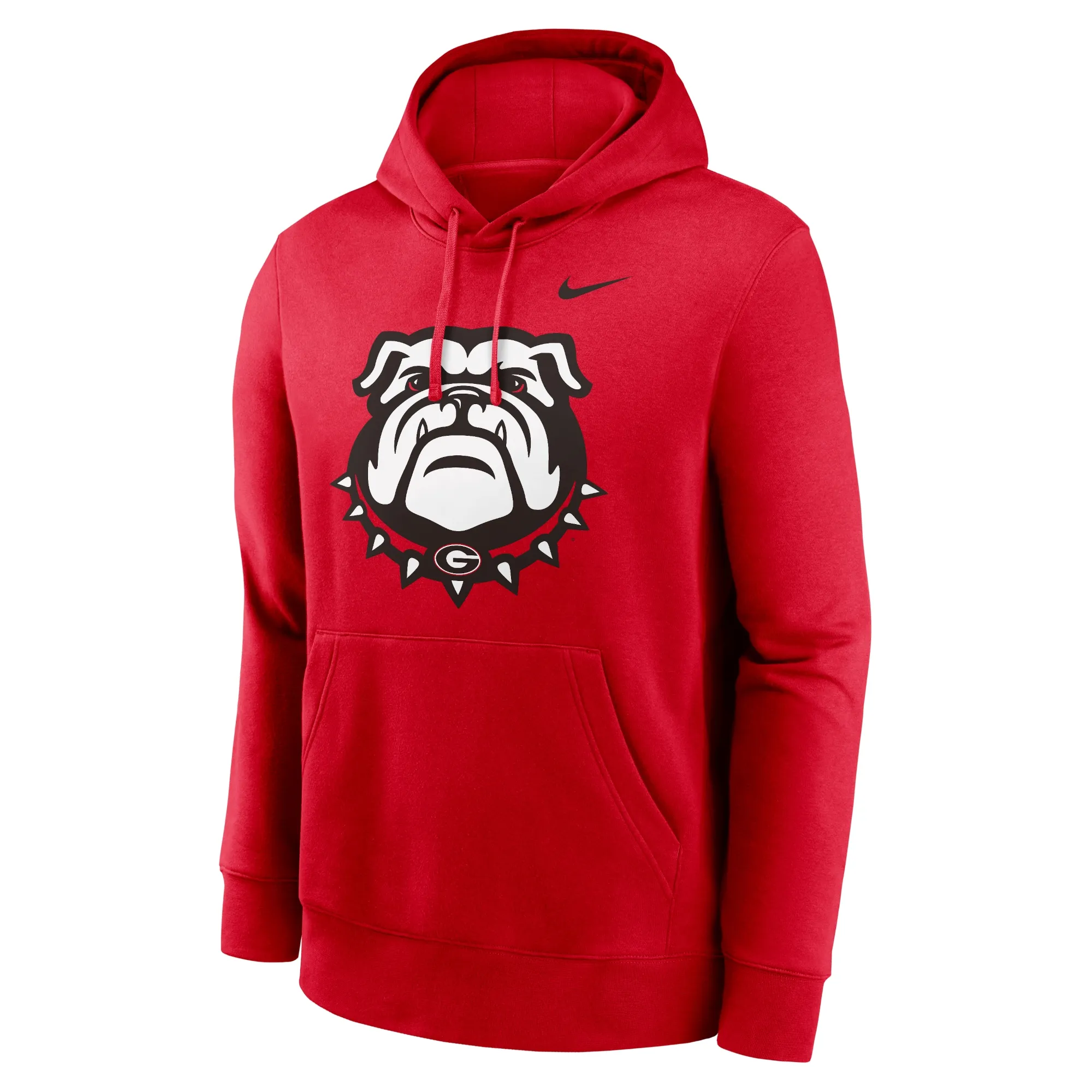 Men's Nike Red Georgia Bulldogs Primetime Alternate Logo Club Fleece Pullover Hoodie