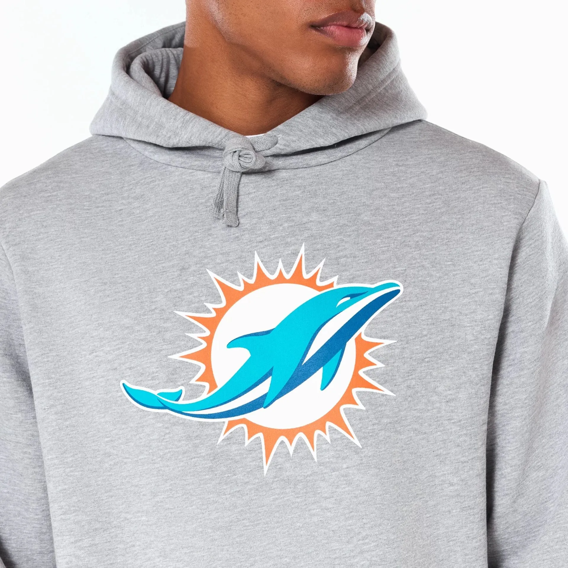 Miami Dolphins NFL Grey Pullover Hoodie