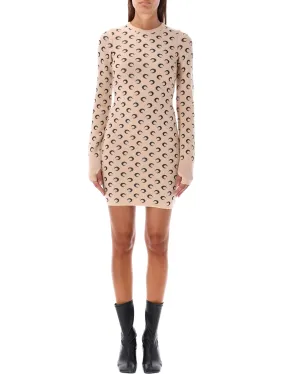 MOON JACQUARD KNIT MINI DRESS