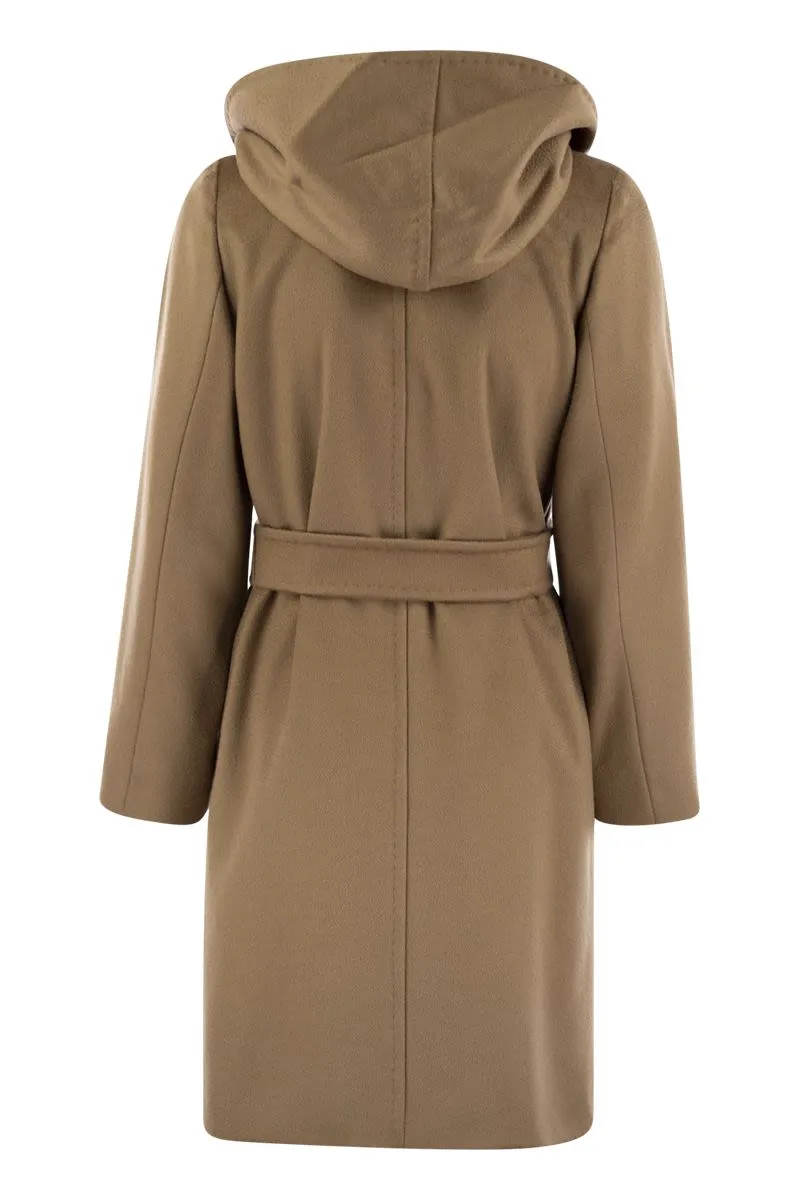 NEWMANG - WOOL COAT WITH HOOD