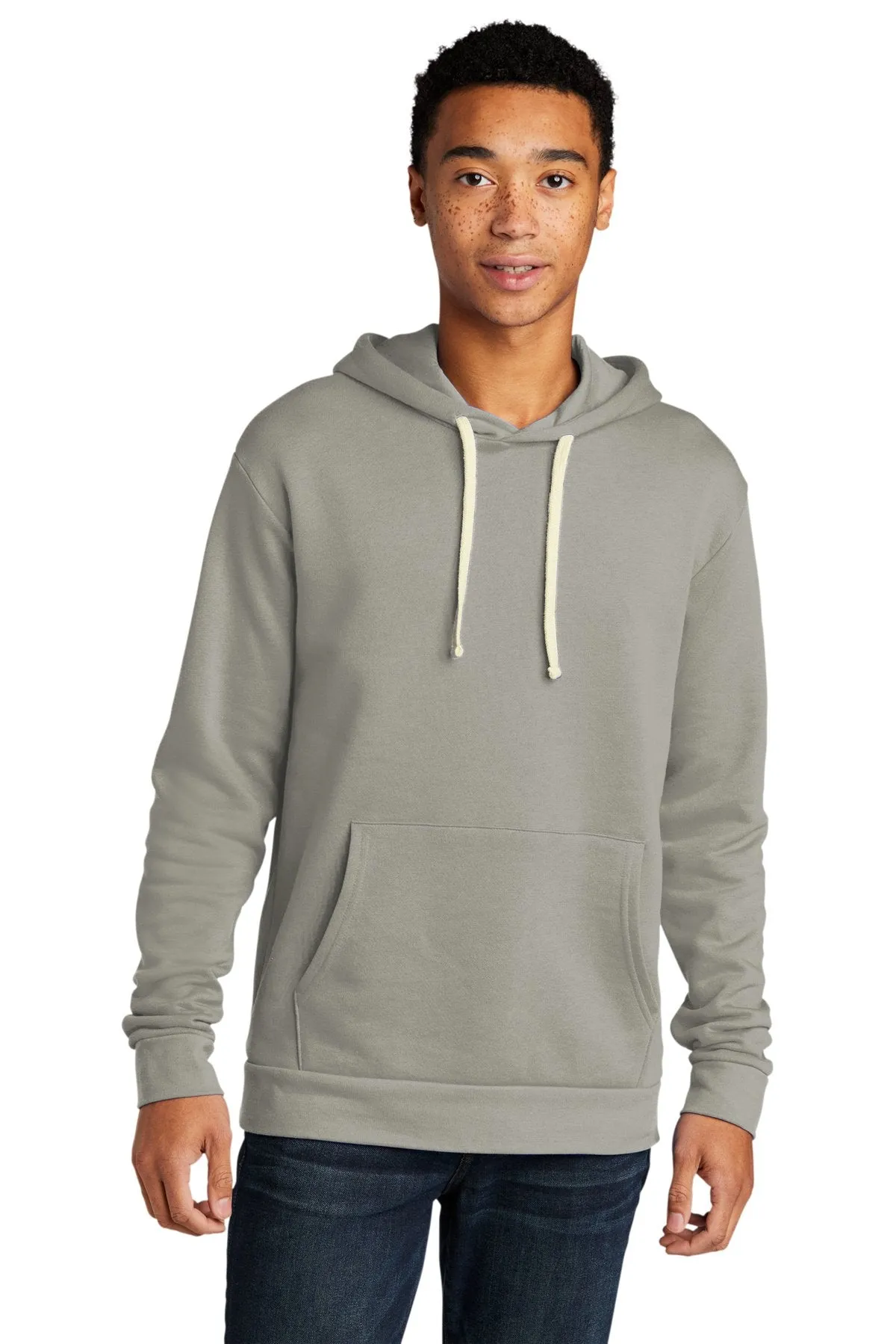 Next Level Unisex Beach Fleece Pullover Hoodie NL9303 Lead Light Gray