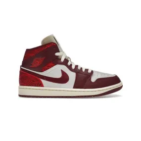 Nike Women's Air Jordan 1 Mid SE (Lift Up/ Team Red/ Uni...