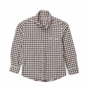 Nupkeet Brown Vichy Genny Shirt For Boys