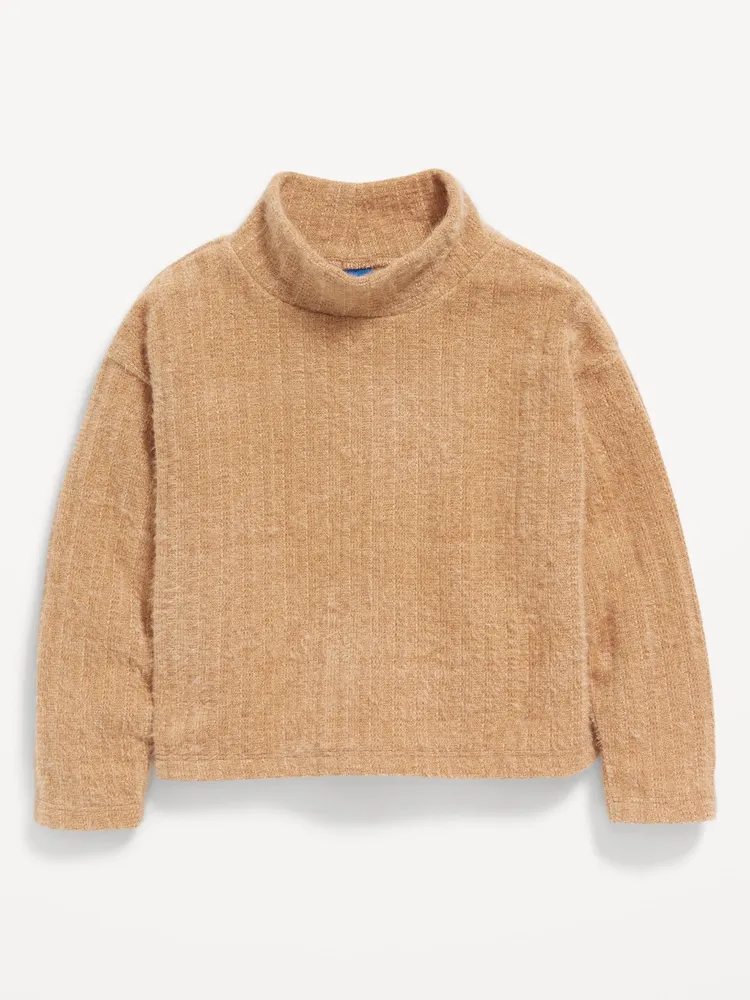 Old Navy Cozy-Knit Mock-Neck Cropped Sweater for Toddler Girls