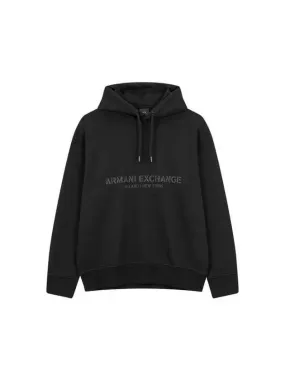 Overseas Station Season Big Chance 8 18 Men s Center Logo Graphic Hooded Sweatshirt Black 271252