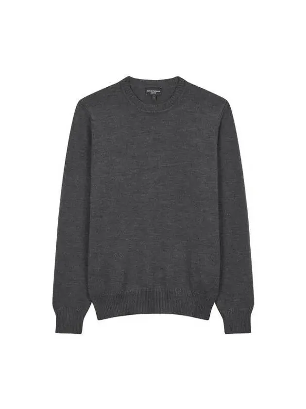 Overseas Station Season Big Chance 8 18 Men s Wool Crew Neck Long Sleeve Knit Charcoal 270688