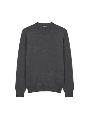 Overseas Station Season Big Chance 8 18 Men s Wool Crew Neck Long Sleeve Knit Charcoal 270688