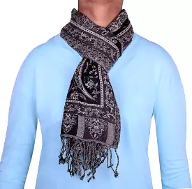 Paisley Unisex Men's Women's Neck Scarf Wool Gift India Clothes (64 x 13 inches)