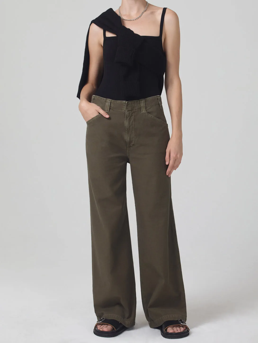 Paloma Utility Trouser - Tea Leaf