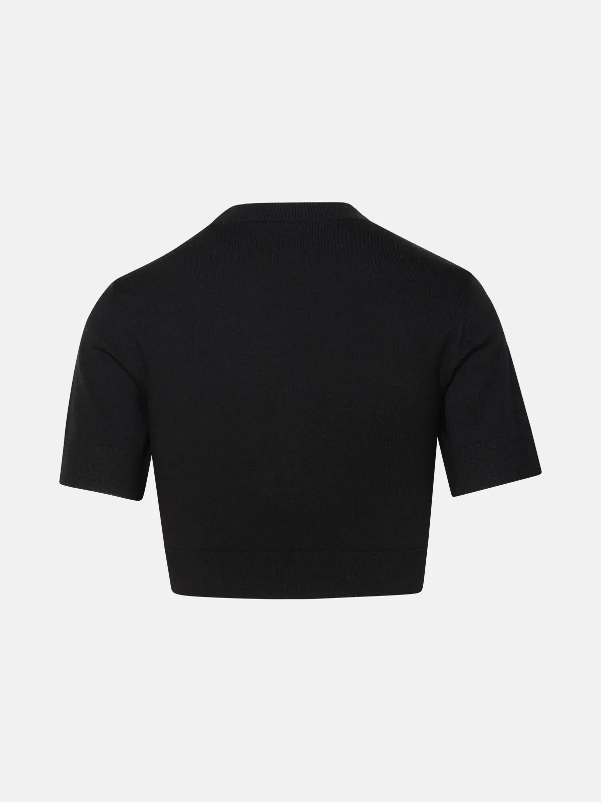 PATOU  |Crew Neck Wool Plain Short Sleeves V-neck & Crew neck