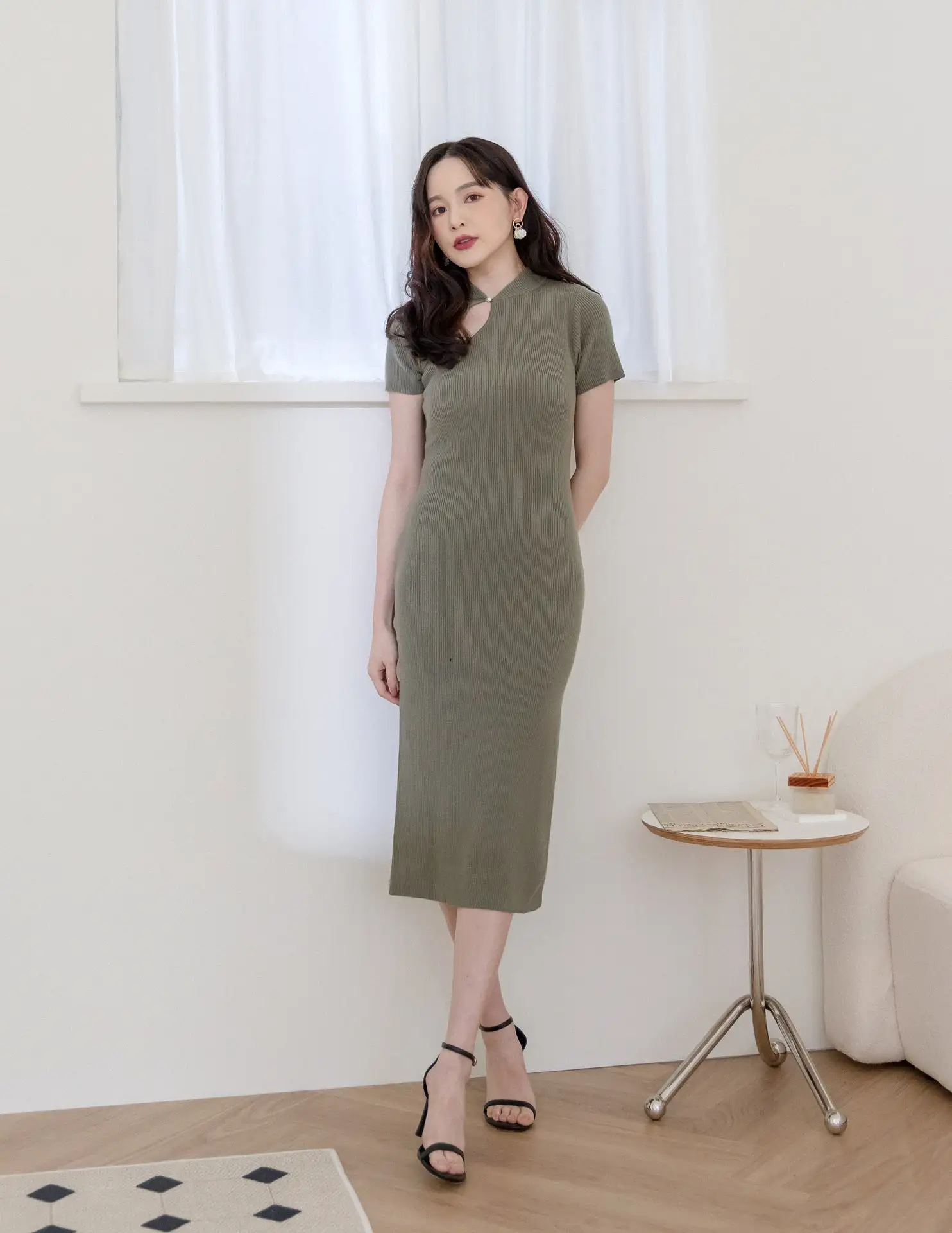 Pauline Dress in Jade