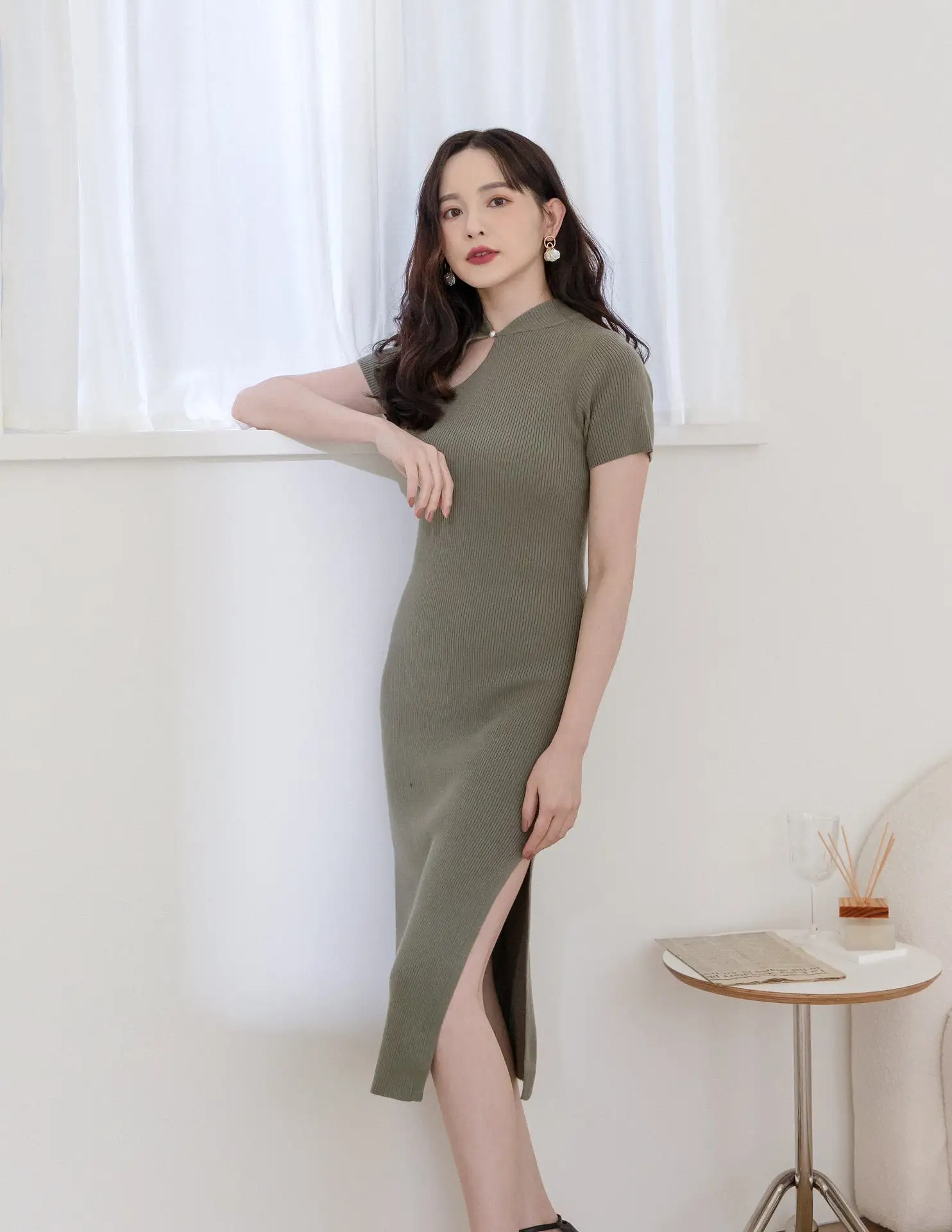 Pauline Dress in Jade